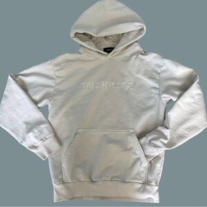Talentless Hoodie Embroidered Circle Logo Pullover Sweatshirt